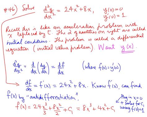 Solving Simple Differential Equations