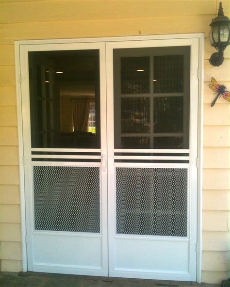 Double French Doors With Screens Hawk Haven