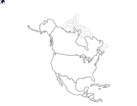 Blank North America Map Blank World Map