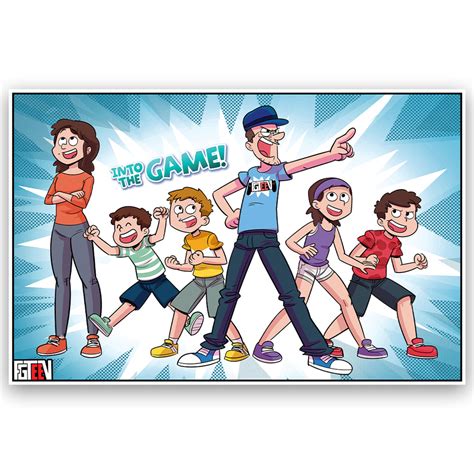 Into The Game Heroes Poster Fgteev Official Store