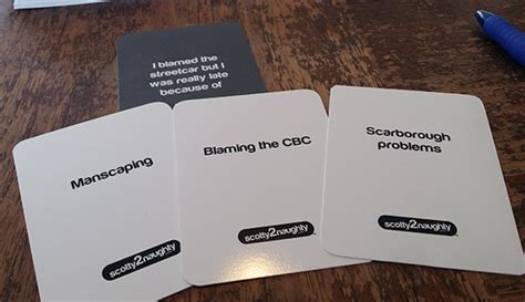 The political magazine that wants to change the world as well as report on it. Cards Against Humanity, the Toronto version
