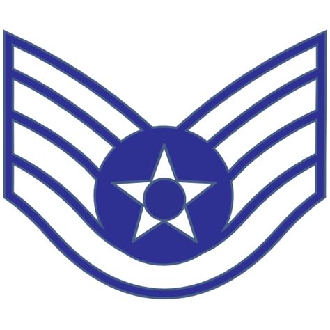 Air Force Rank E 5 Staff Sergeant Sticker
