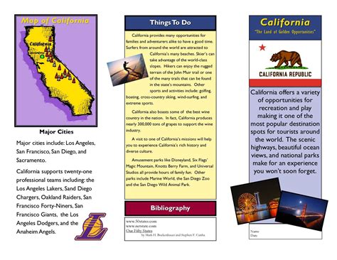 Travel Brochure Examples For Students Theveliger For Student Brochure