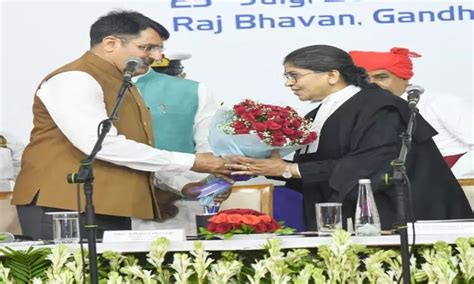 Justice Sunita Agarwal Sworn In As Chief Justice Of Gujarat High Court