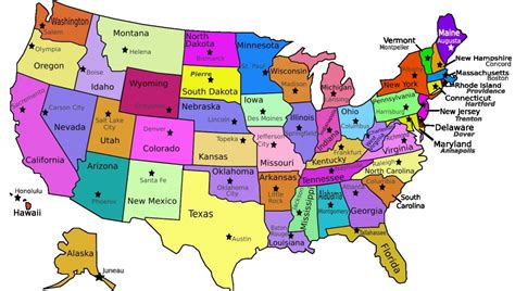 Us States Names Map 2023 Worksheets Decoomo