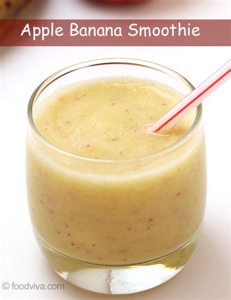 Apple Banana Smoothie Recipe Creamy Thick Smoothie With Orange Juice