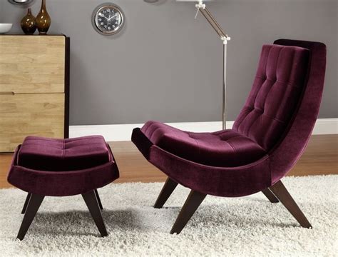 Check out our purple chair chairs selection for the very best in unique or custom, handmade pieces from our shops. Rich Purple Velvet Lounge Chair & Ottoman | Purple accent ...