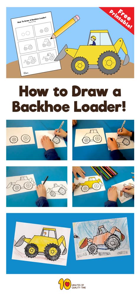 How To Draw A Backhoe Easy Mathematics Posters For Classrooms