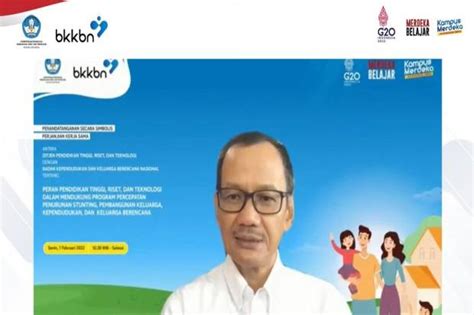 Kemendikbudristek Bkkbn Jalin Kerja Sama Untuk Turunkan Angka Stunting