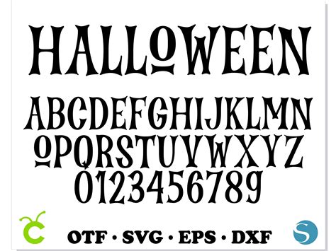 Halloween Font Otf Halloween Font Svg Cricut Bones Font Sv Inspire