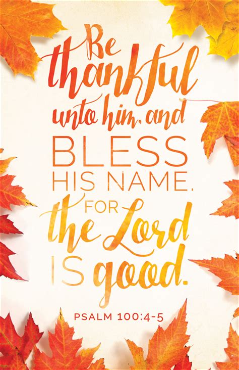 Are you ready to grow in faith and explore god's word in a fresh way? Standard Thanksgiving Bulletin: Be Thankful Unto Him