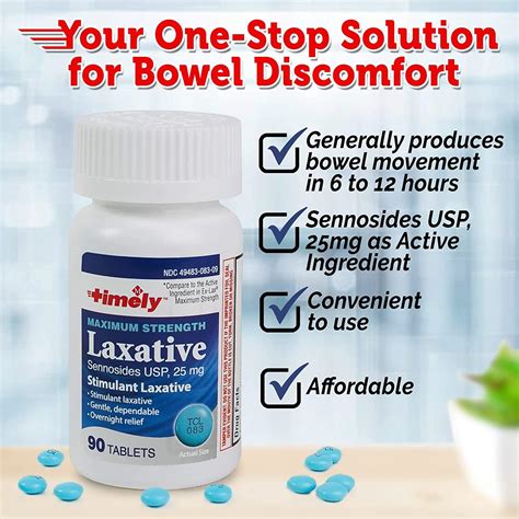 Max Lax Laxatives For Constipation Relief 90 Maximum Strength Tablets 25mg Sennosides