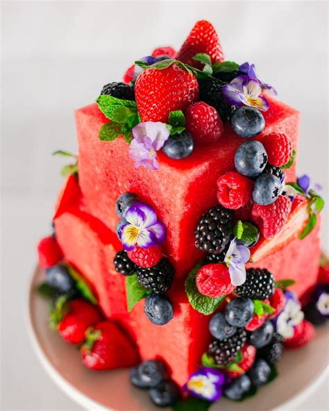 Watermelon Cake Fruit Cake Design Fruit Platter Designs Fruit