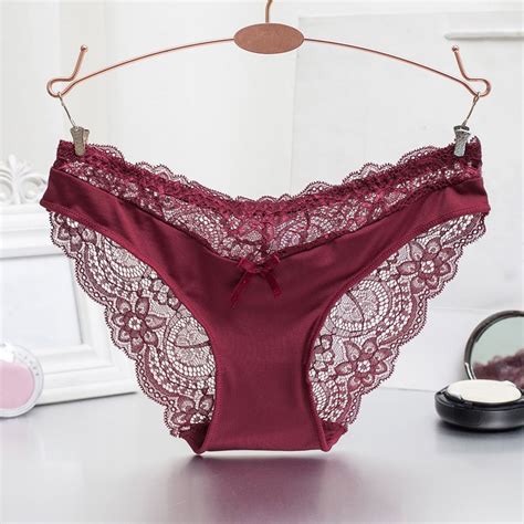 New Women Lace Cotton Briefs Sexy Panties Underpants Lingerie Underwear