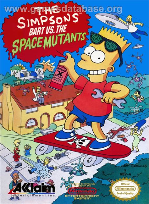 Simpsons Bart Vs The Space Mutants Nintendo Nes Games Database