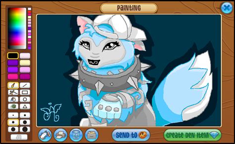 Arctic Wolf Blue Look Animal Jam Masterpiece By Anjulfireart On