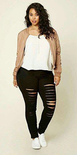 African American Plus Size Women Jeans Outfits Idea Summer On Stylevore