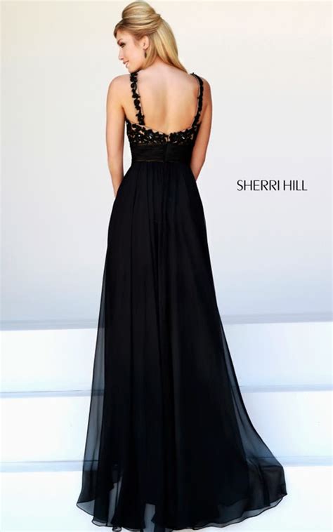 2016 sexy prom gown sherri hill black sexy prom gown 2015