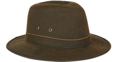 Stetson Ava Waxed Cotton Hat In Green For Men Lyst