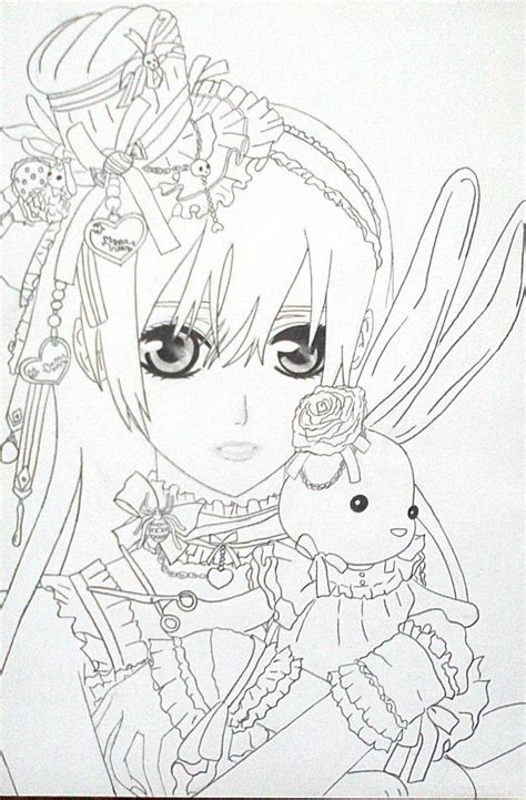 Anime Vampire Girl Coloring Pages Anime Vampire Girl