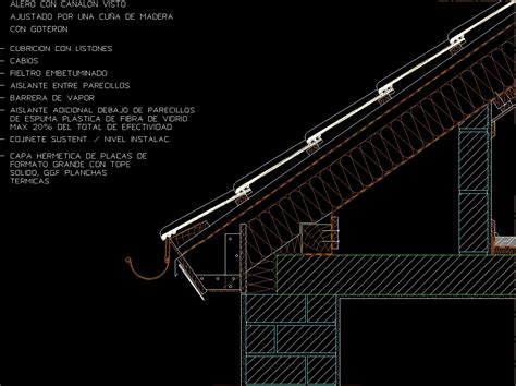 Eaves With Gutter Dwg Block For Autocad Designs Cad