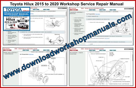 Toyota Hilux 2016 2020 Workshop Service Repair Manual