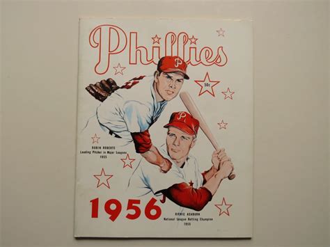 1956 Philadelphia Phillies Yearbook Near Mint Ebay