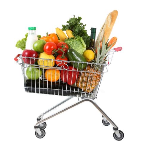 Full Shopping Trolley Stock Image Image Of Lots Metal 12041253