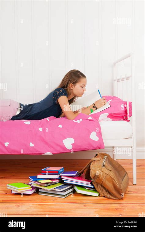 Year Old Girl Laying In Hi Res Stock Photography And Images Alamy