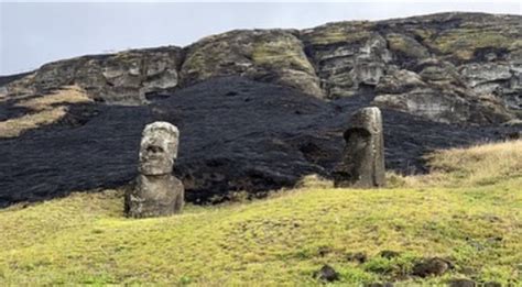 The Iconic Easter Island Statues Have Been Damaged In A Fire