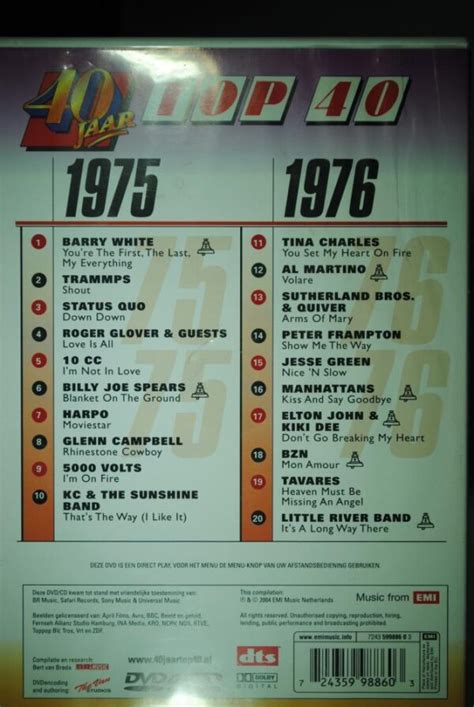 40 Jaar Top 40 1975 1976 Dvdcd