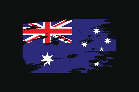 bandera de estilo grunge de australia ilustración vectorial 3195493 vector en vecteezy