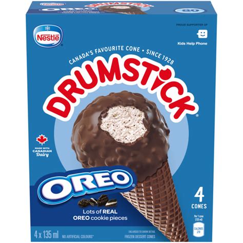 Drumstick Oreo Ice Cream Cone Sundae Cones 4 Pack Nestlé Canada