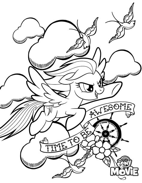 On this page, you can download coloring pages with the main characters of my little pony for free. Printable My Little Pony The Movie Coloring Pages - Get ...