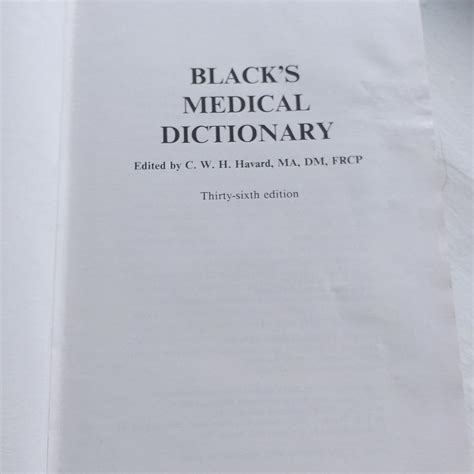 Hard Backed Blacks Medical Dictionary As Its Heavy Depop
