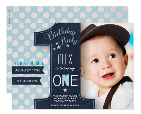 Printable 1st Birthday Invitations Boy Printable Templates Free