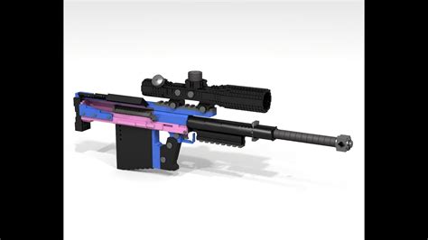 Custom Lego Gun Moc Lynx 50 Bmg Sniper Rifle Youtube