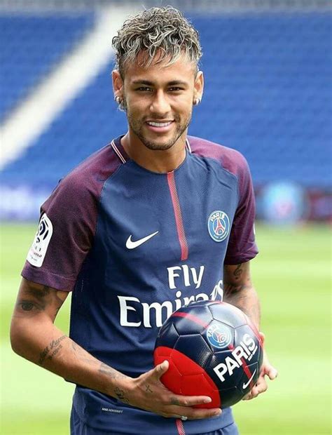 Neymar Jr Paris Saint Germain Logo In Purple Starry Sky Background Hd
