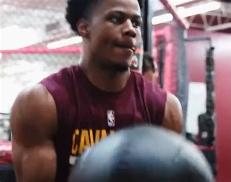 video isaac okoro looks absolutely shredded while training in boxing class with fellow cavs