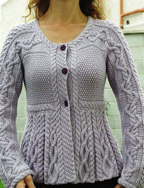 Knitting patterns for cardigans, jackets and shrugs. MADE TO ORDER women's sweater coat aran women's jacket ...