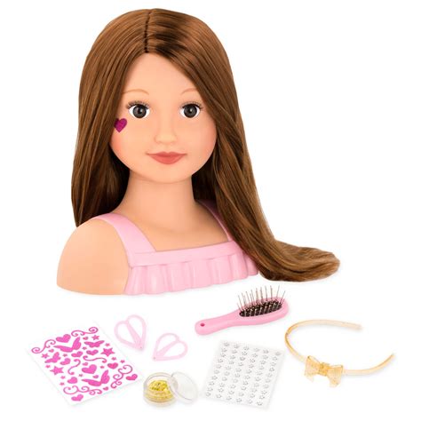 Our Generation Talia With Accessories Styling Head Doll Brown Hair 1 Ct