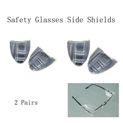2 pairs safety glasses side shields slip on clear side shields eyeglasses frames