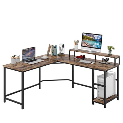 Buy Tribesigns Computer Desk Gaming Desk L Shaped Writing Workstation