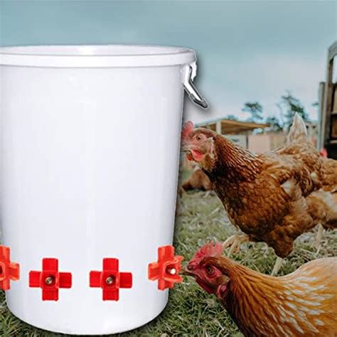 20 Pack Horizontal Chicken Nipples Waterer Automatic Poultry Nipples Horizontal