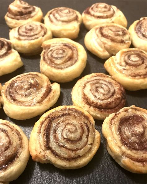 Zimtschnecken aus Blätterteig