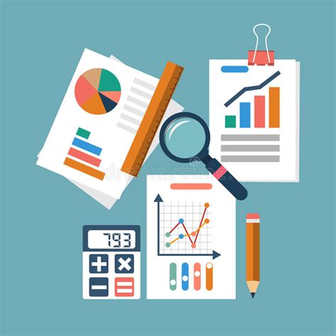 financial accounting concept organization process analytics stock