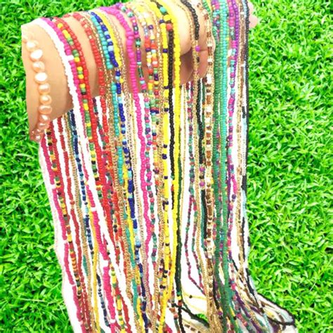 Bohemian Style Elastic Colourful Rice Bead Waist Chain For All Etsy