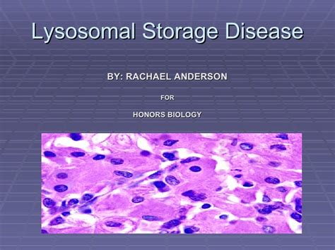 lysosomal storage disease