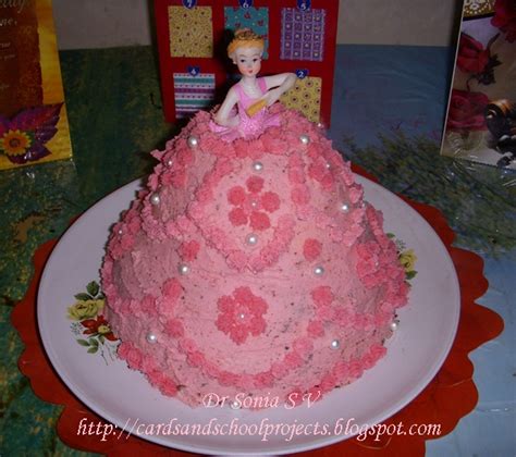 How to make diy cake pop up card for birthday.you can make this pop up cards diy in just 15. Cards ,Crafts ,Kids Projects: Barbie Doll Cake- How to ...