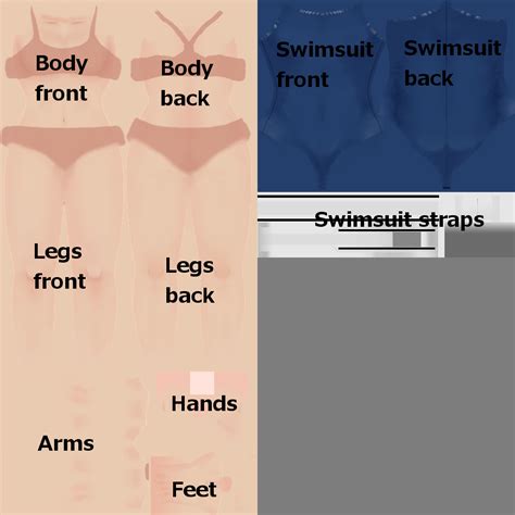 Swimsuittemplate Guide By Televicat On Deviantart